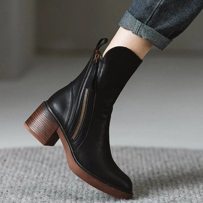 Lilias | Classic Zip Detail Ankle Boots