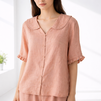 Dovelle | Vintage Collar Everyday Blouse