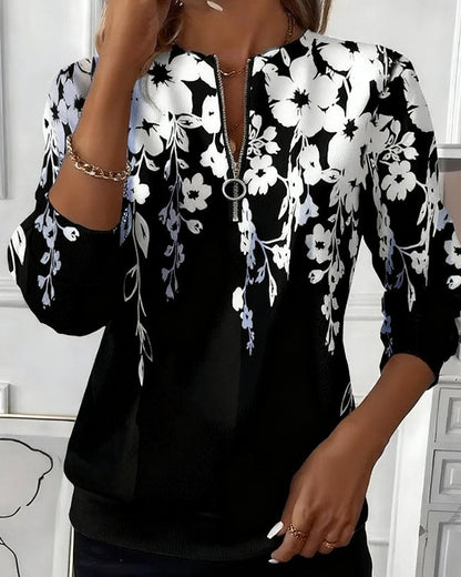 Calymera | Casual Quarter Zip Blouse