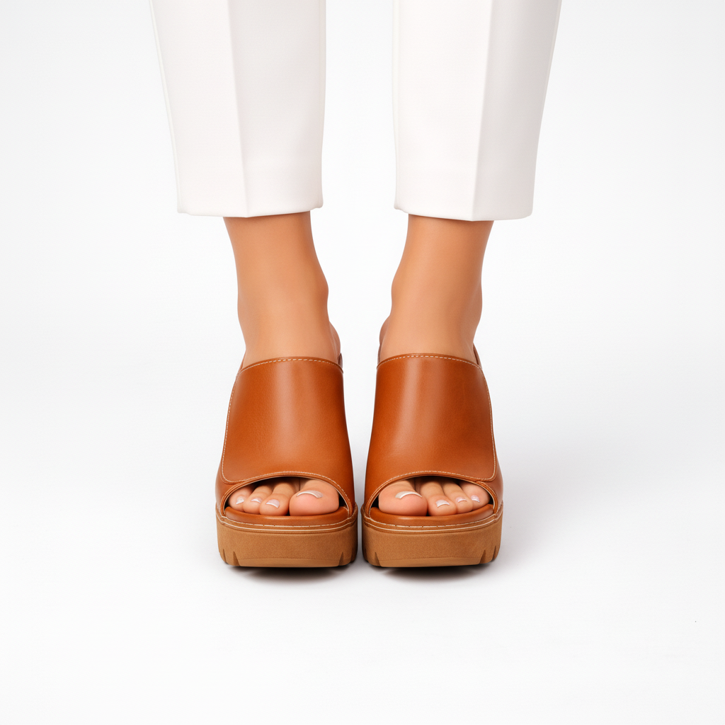 Zinnara | Retro Inspired Heel Mule Sandals
