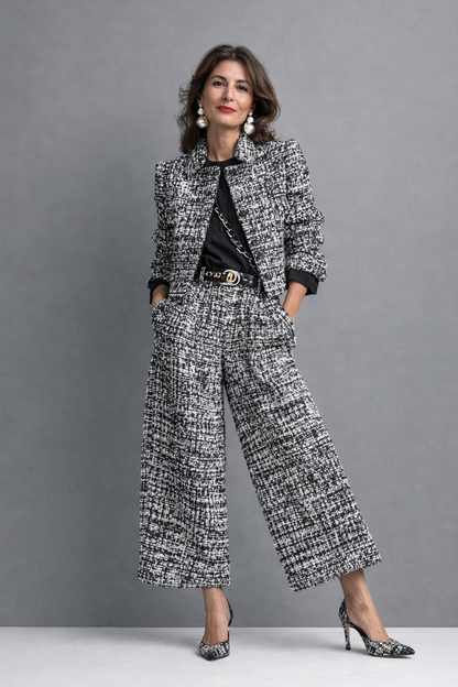 Prynelle | Textured Tailored Two Piece Set