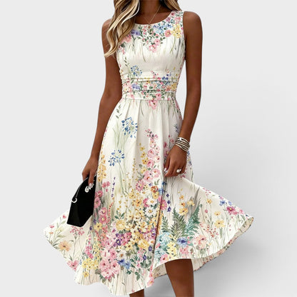 Rosalina | Wildflower Print Midi Dress