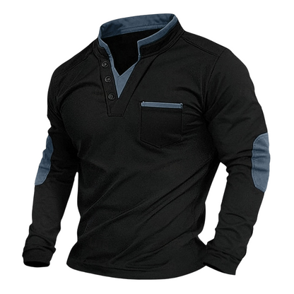 Corbin | Casual Long Sleeve Henley Shirt