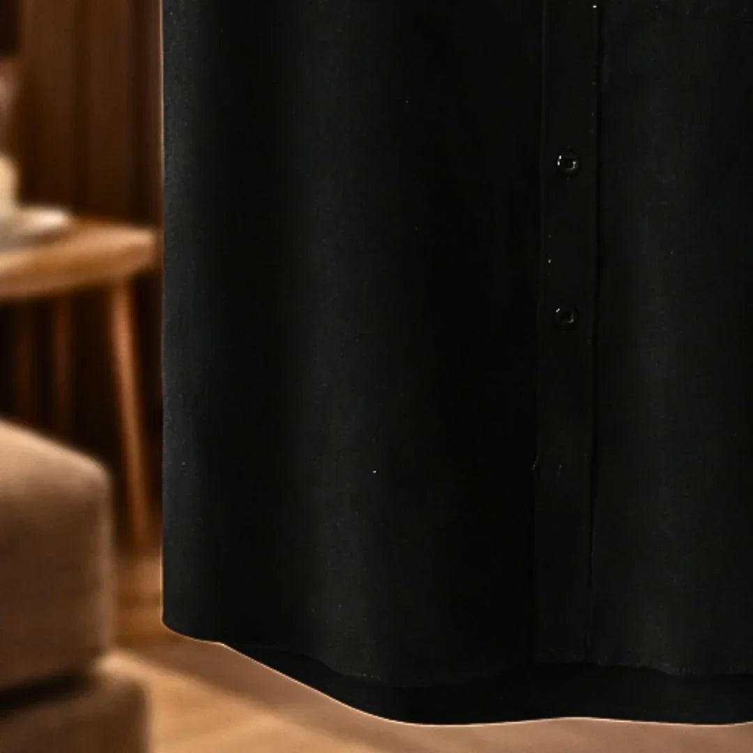 Harlan | Textured Stand Collar Summer Shirt
