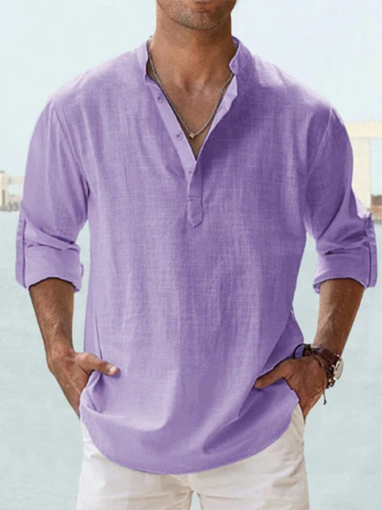 Bexford | Relaxed Grandad Collar Shirt