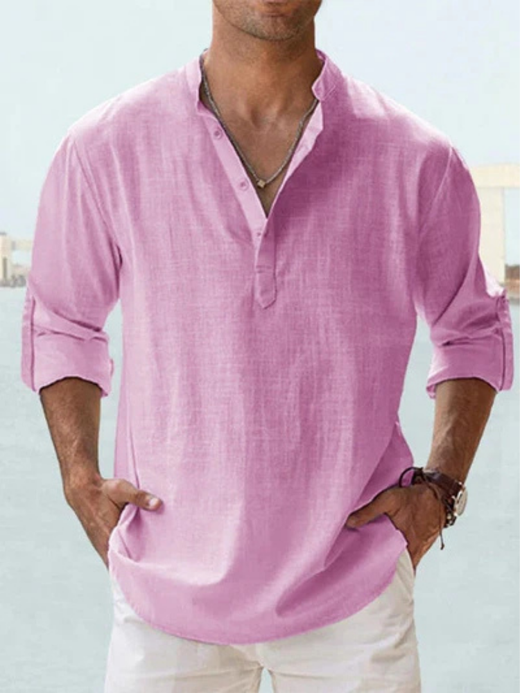 Bexford | Relaxed Grandad Collar Shirt