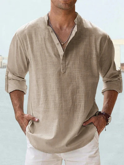 Bexford | Relaxed Grandad Collar Shirt