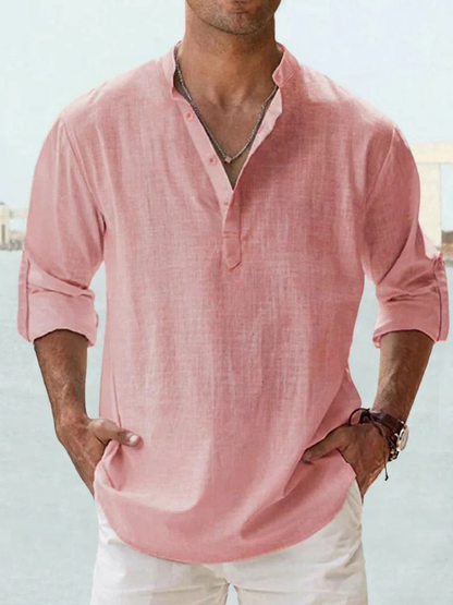 Bexford | Relaxed Grandad Collar Shirt