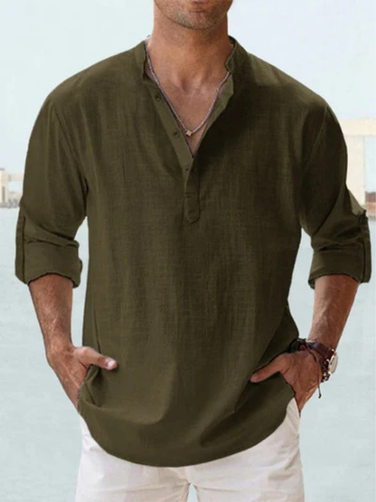 Bexford | Relaxed Grandad Collar Shirt