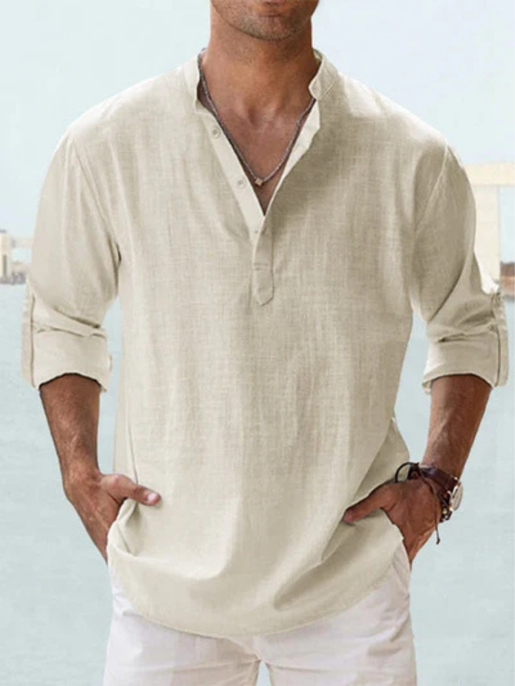 Bexford | Relaxed Grandad Collar Shirt