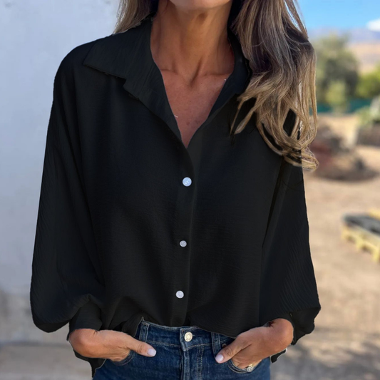 Zythera | Loose Fit Collared Blouse