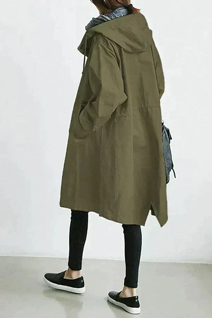 Francine | Button Front Hooded Jacket