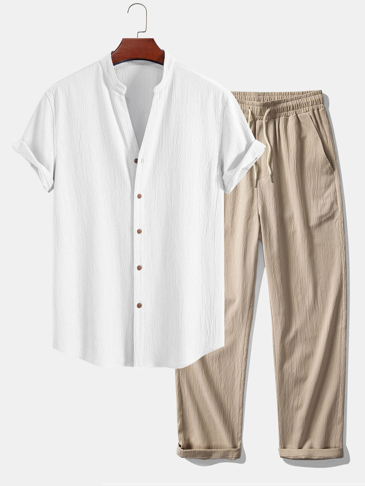 Emeric | Casual Button Shirt Pants Set