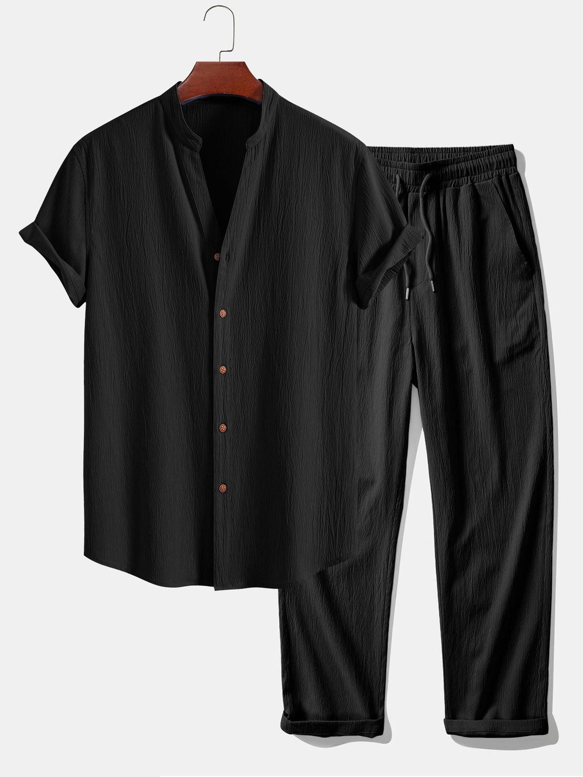Emeric | Casual Button Shirt Pants Set