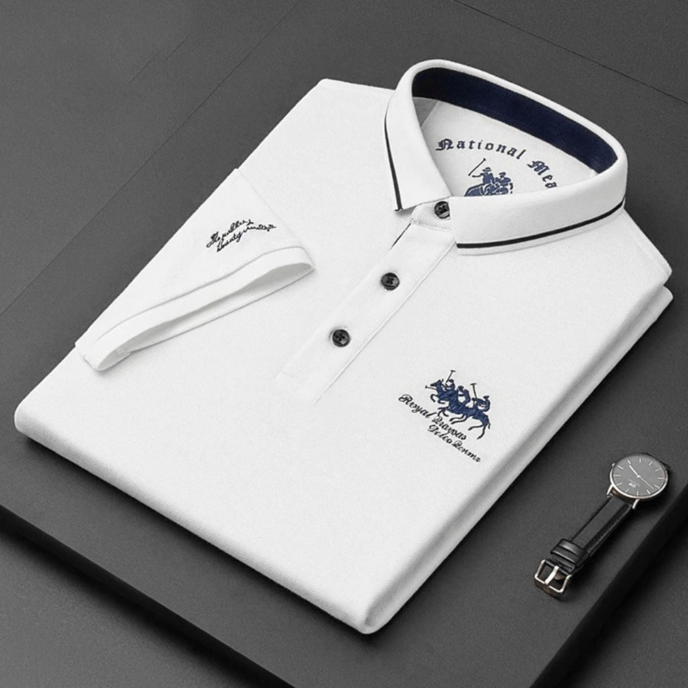 Mirevano | Contrast Trim Classic Polo Shirt