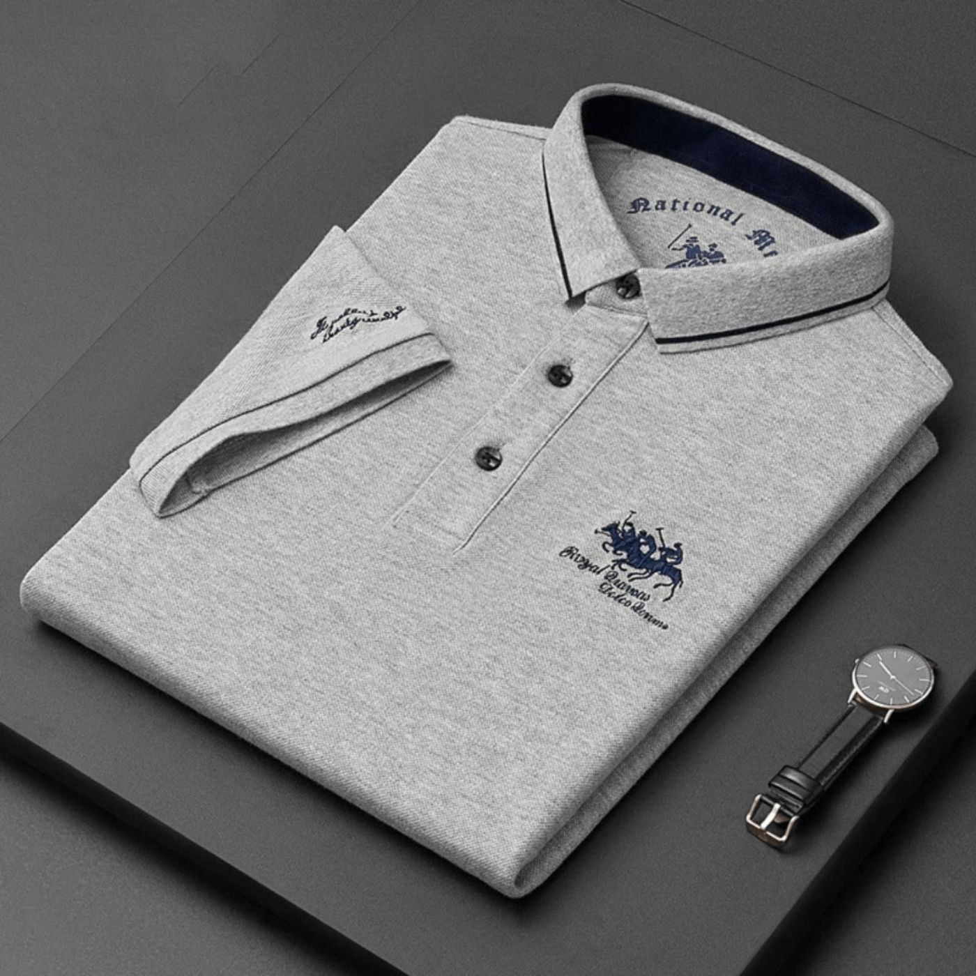 Mirevano | Contrast Trim Classic Polo Shirt