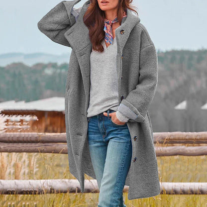 Umbrielle | Cozy Hooded Longline Coat