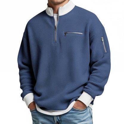 Daven | Casual Half Zip Pocket Sweatshirt