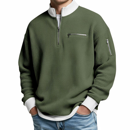 Daven | Casual Half Zip Pocket Sweatshirt