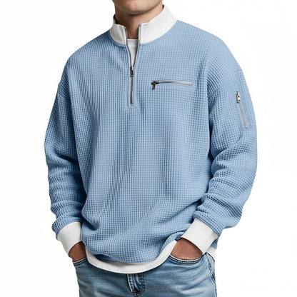 Daven | Casual Half Zip Pocket Sweatshirt