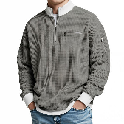 Daven | Casual Half Zip Pocket Sweatshirt
