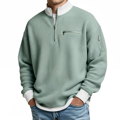 Daven | Casual Half Zip Pocket Sweatshirt