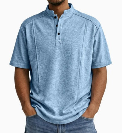 Zevion | Relaxed Henley Style Shirt