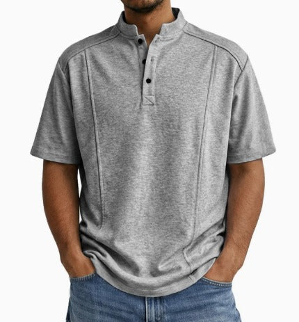 Zevion | Relaxed Henley Style Shirt
