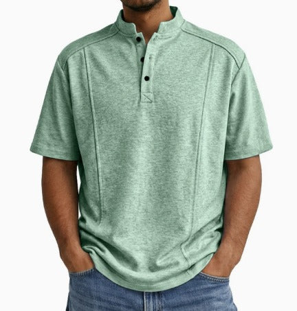 Zevion | Relaxed Henley Style Shirt