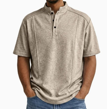 Zevion | Relaxed Henley Style Shirt