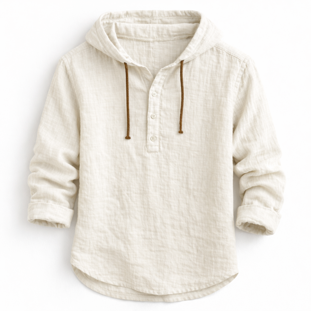Corven | Hooded Button Casual Shirt