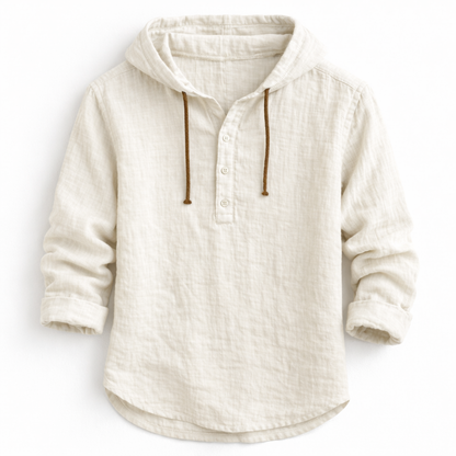 Corven | Hooded Button Casual Shirt