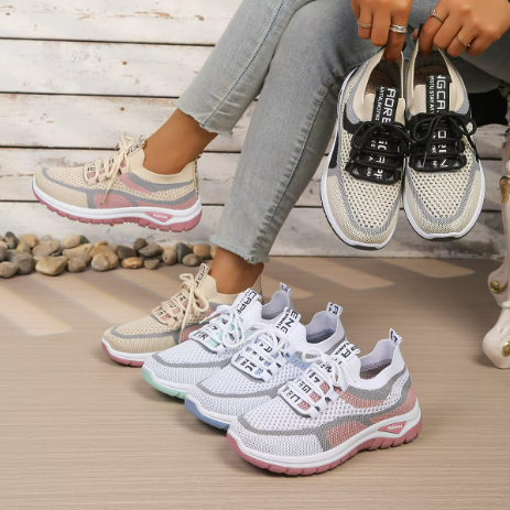 Zylara | Breathable Mesh Running Sneakers
