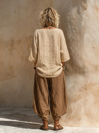 Zafira | Boho Embroidered Three Piece Set