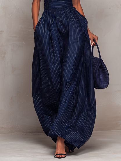 Seraphine | Sleeveless Pleated Maxi Dress
