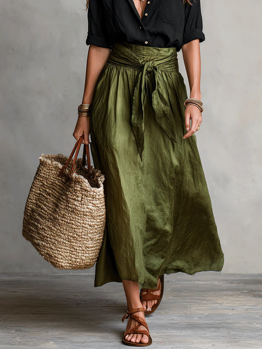 Vaeloryn | Tie Waist Two Piece Set