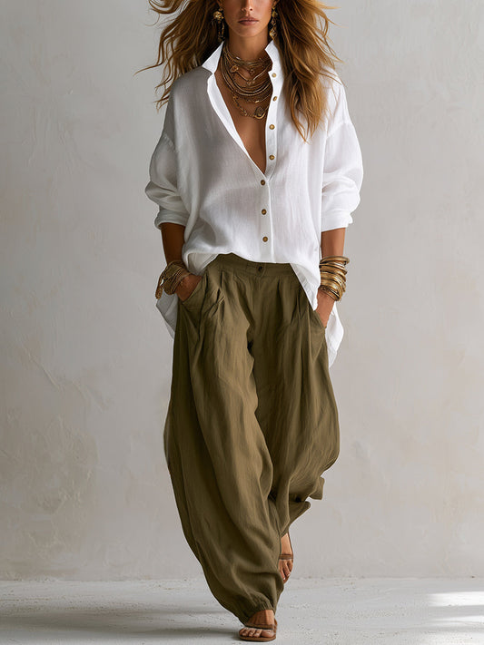 Fionnuala | Relaxed Wide Leg Two Piece Set