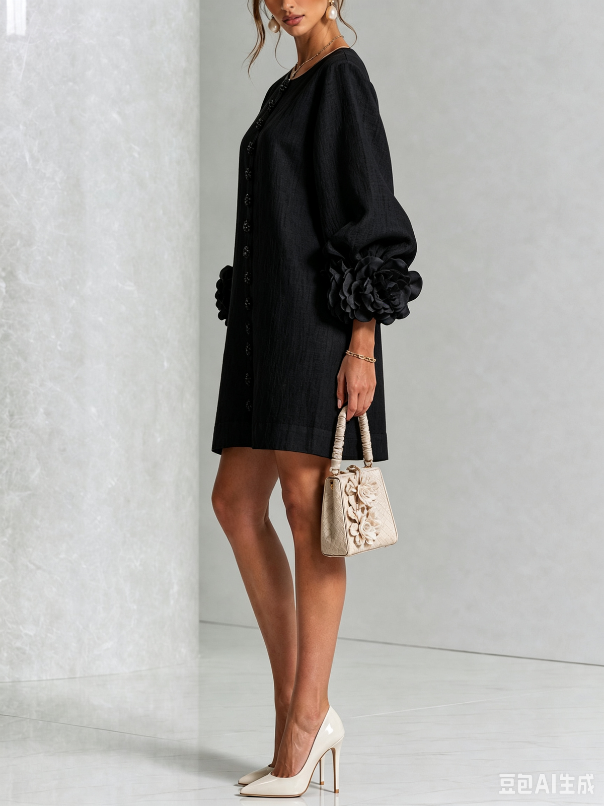 Esmirelle | Botanical Cuff Shift Dress