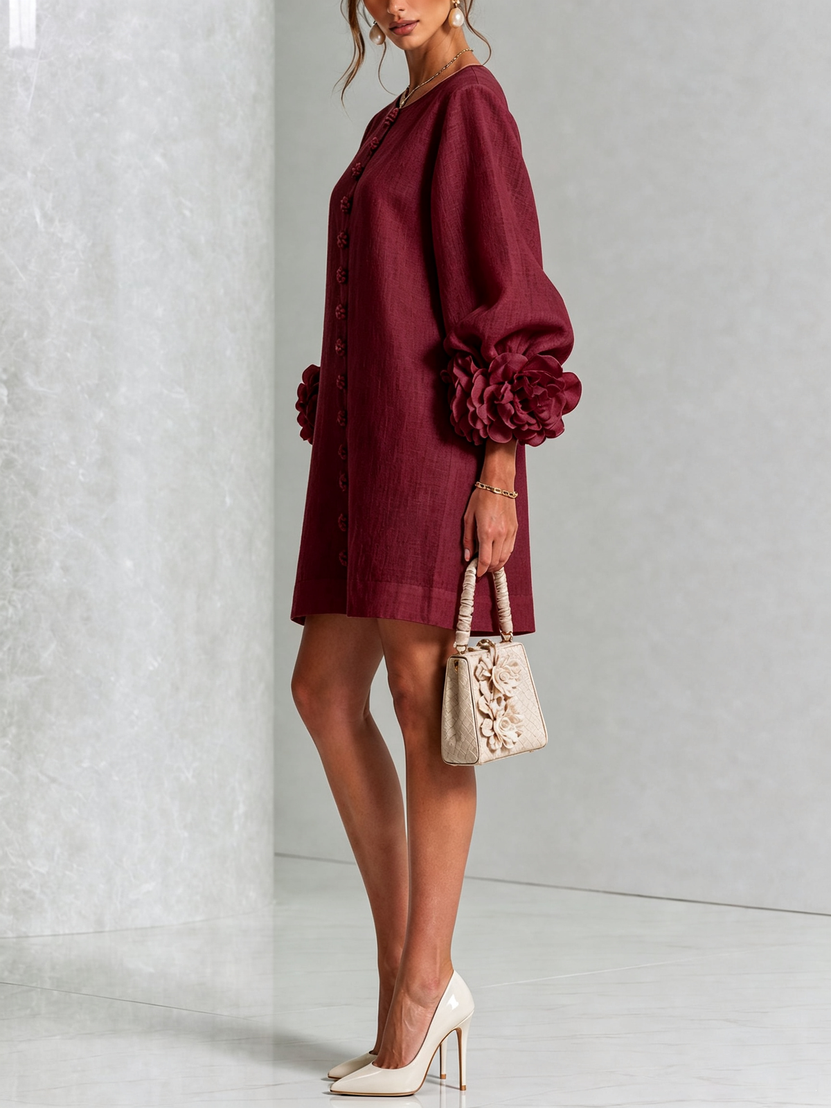 Esmirelle | Botanical Cuff Shift Dress