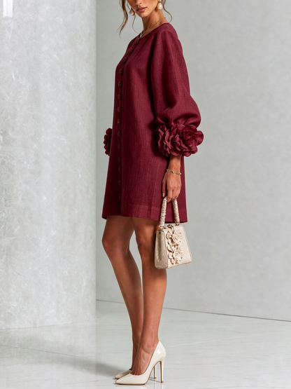 Esmirelle | Botanical Cuff Shift Dress