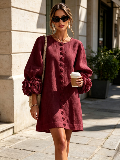 Esmirelle | Botanical Cuff Shift Dress