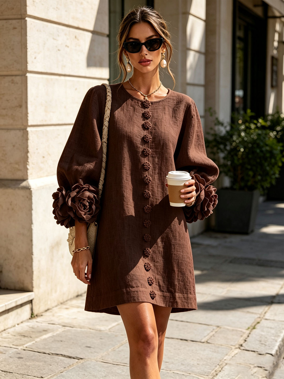 Briovelle | Statement Sleeve Shift Dress