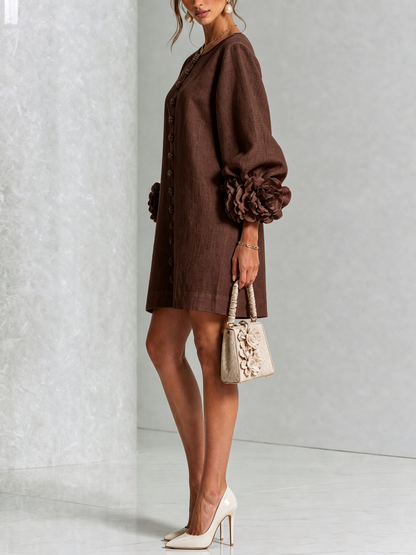 Briovelle | Statement Sleeve Shift Dress