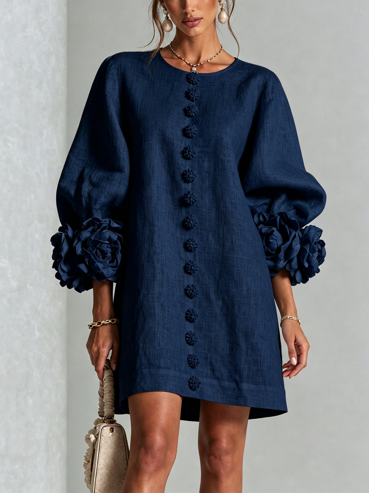 Briovelle | Statement Sleeve Shift Dress