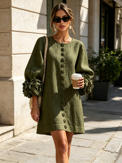Briovelle | Statement Sleeve Shift Dress