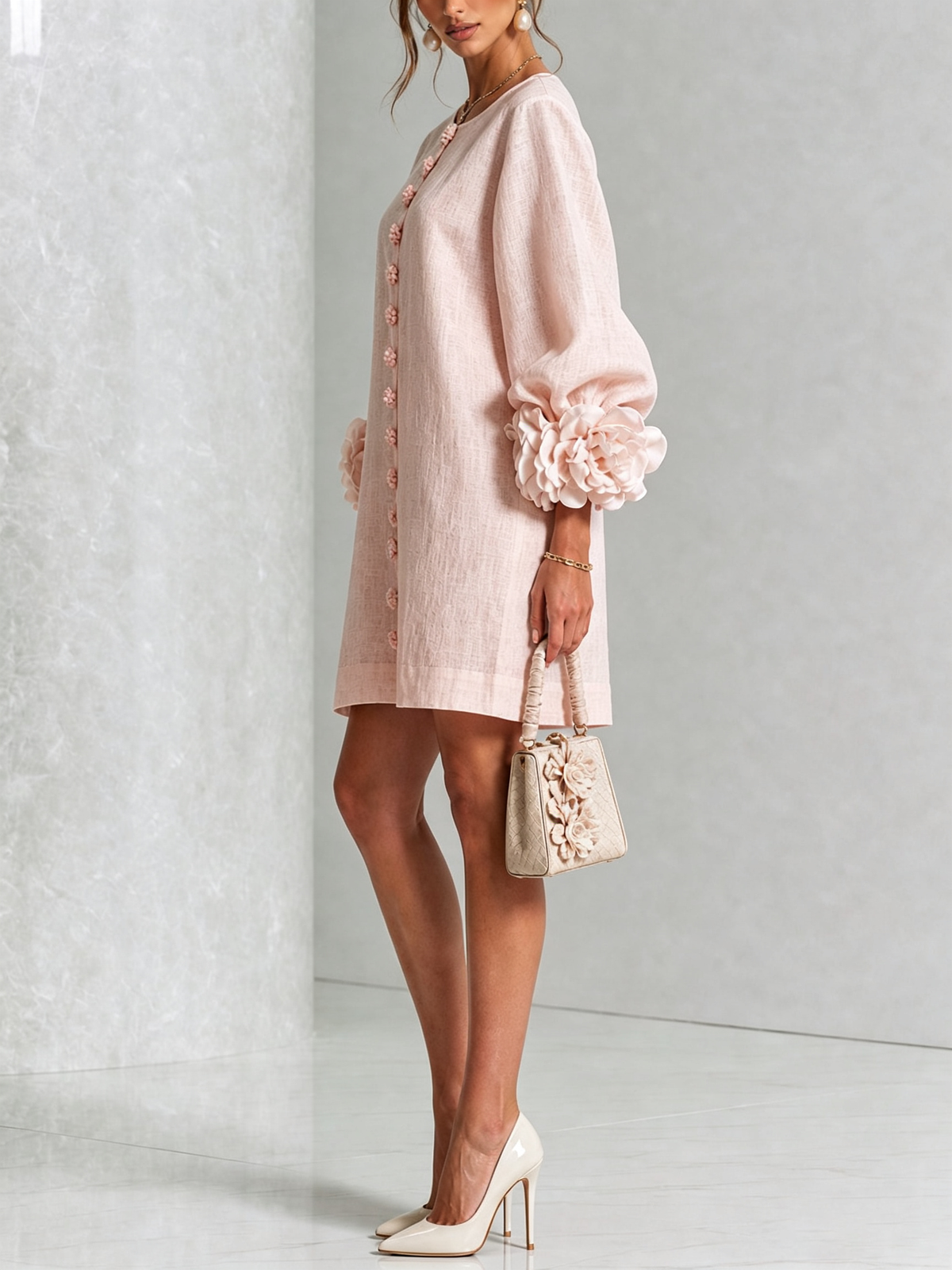 Briovelle | Statement Sleeve Shift Dress