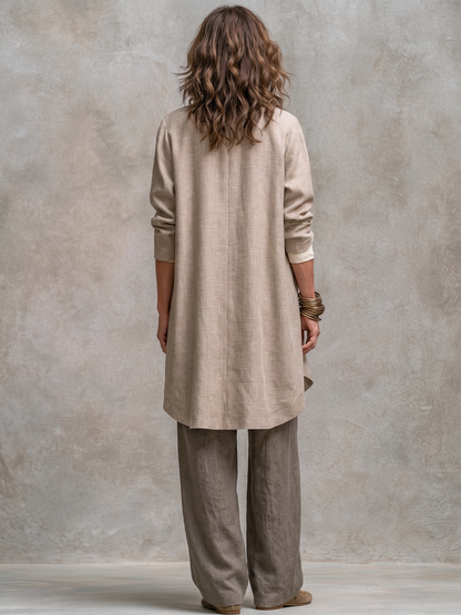 Unaia | Relaxed Longline Blazer Trouser Set