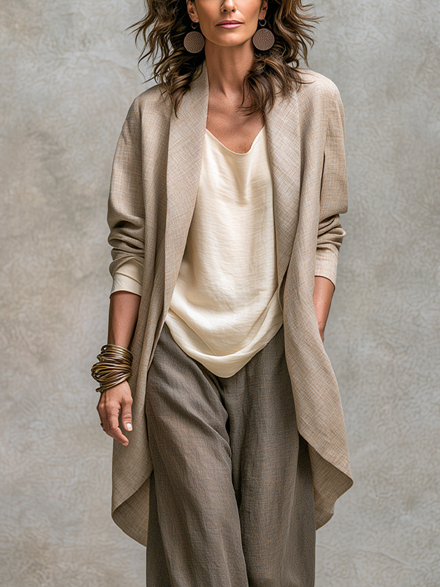 Unaia | Relaxed Longline Blazer Trouser Set