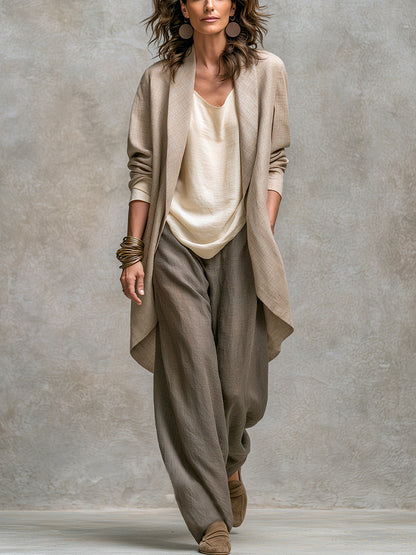 Unaia | Relaxed Longline Blazer Trouser Set