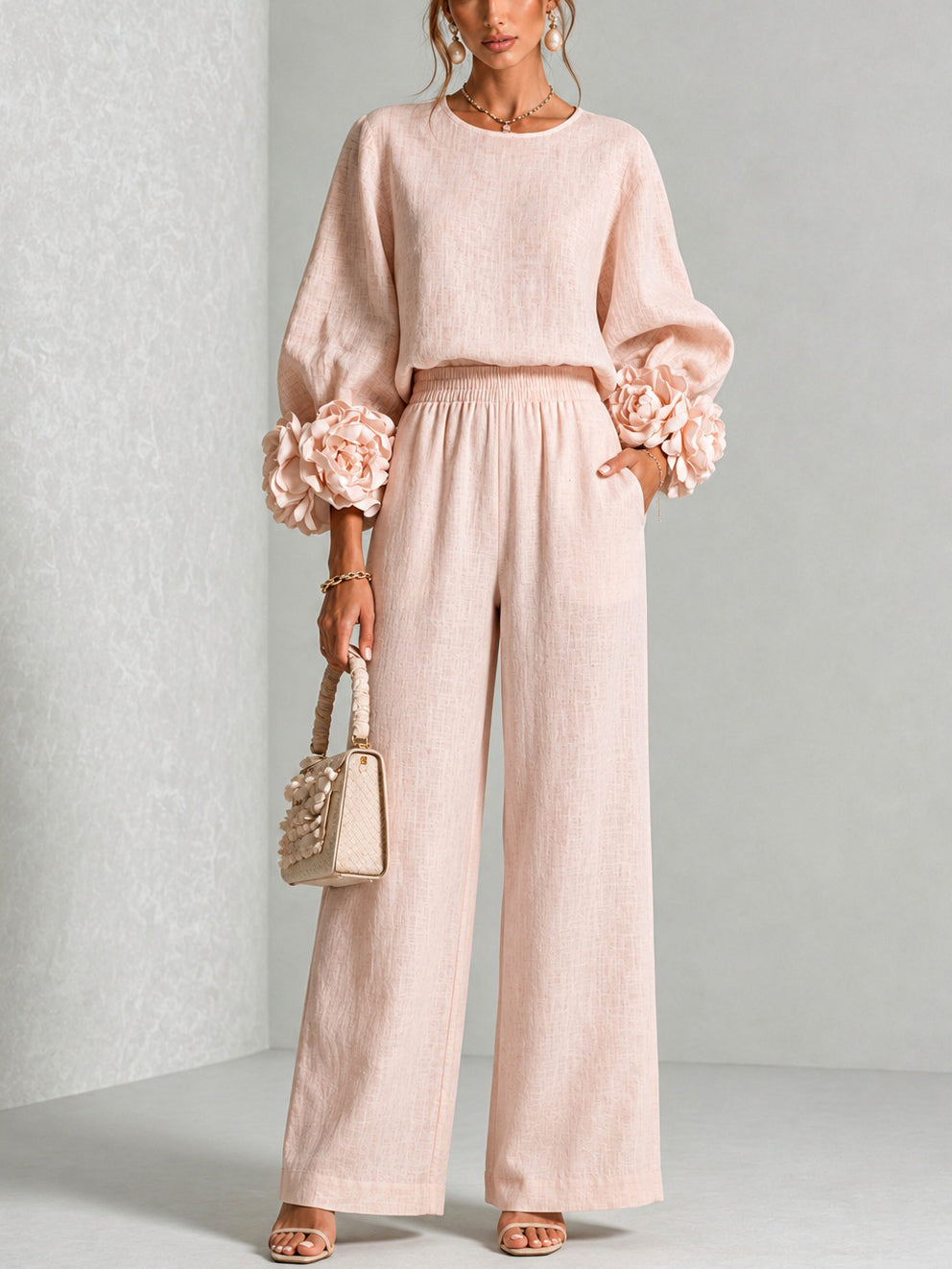 Ottavia | Relaxed Wide Leg Trouser Set